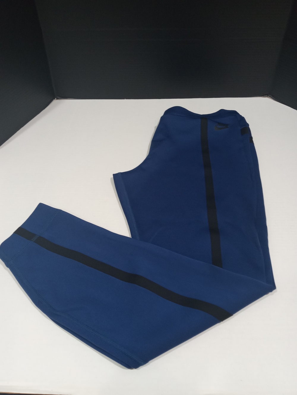 Nike Men’s Blue Joggers with Black Side Stripe
